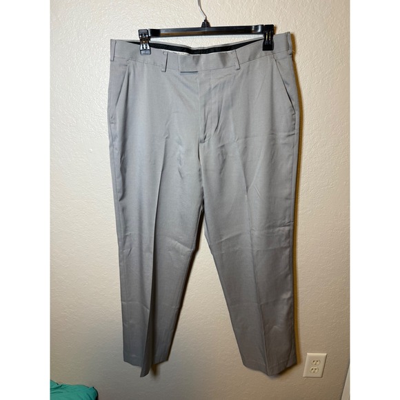 Perry Ellis Portfolio Men's Dress Pants, 36x30, Gray Business Casual - Picture 1 of 3